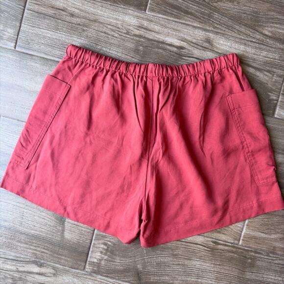 Old Navy High-Rise Utility Shorts – Coral Red, Size M - Picture 2 of 3